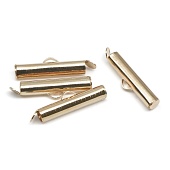 Концевик для бисерного полотна, 20 мм, 4 шт/упак, Astra&Craft, 4AR2035,золото