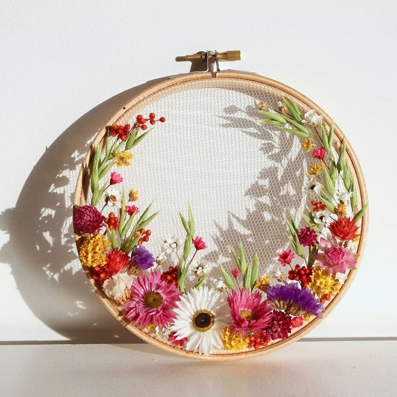 Восхитительная цветочная вышивка от Olga Prinku 