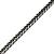 Цепь алюминиевая 6,5мм*5,0мм, 1м, (черный никель), K17312